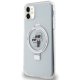 Karl Lagerfeld iPhone 11 / XR Case Ring Stand Karl & Choupette MagSafe, White