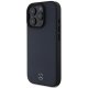 Mercedes teksturēts un gluds ādas MagSafe futrālis iPhone 16 Pro Max - Tumši zils | Textured And Plain Leather Case...