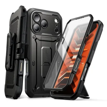 Supcase Unicorn Beetle Pro vāciņš iPhone 18 Pro / 17 Pro, melns