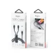 Кабель 2в1 Yesido CA87 Type-C на Type-C и Lightning 100W 1.4м, черный