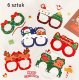 Children’s festive paper glasses, 6 pcs, colorful