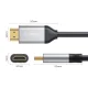 Orico H4Y1 HDMI 2.0 4K 60Hz kabelis 3 m, melns