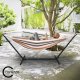 Double Hammock with Metal Stalwart