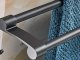 Wall-Mounted Double Towel Rack, Black