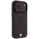 BMW Sign Frosted IML & Metal Logo MagSafe vāciņš iPhone 18 Pro / 17 Pro, bordo