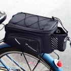 Wozinsky Ērta Velosipēda Soma uz Bagāžnieka ar plecu siksnu 9L, melns l Wozinsky Bicycle Bike Pannier Rear Trunk Bag with Shoulder Strap