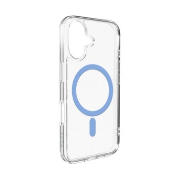 Puro Lite Mag Case for iPhone 17 with MagSafe, Transparent with Blue Ring
