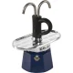 Bialetti MINI Express Joyful Memories espresso komplekts, zils/sudraba