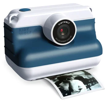 Kidywolf K-PRINT 418270 momentuzņēmumu kamera ar pašbildes funkciju, zila