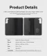 Atverams vāciņš Ringke Folio Signature priekš Samsung Galaxy S22+ (S22 Plus), melns