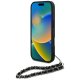 Чехол Karl Lagerfeld Saffiano Crystals w/Chain для iPhone 16 Pro, Черный