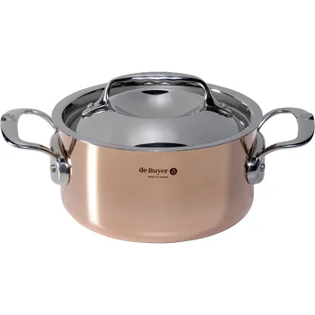 De Buyer Prima Matera Saucepot 16 cm 1.8L Copper/Stainless Steel