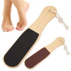 Divpusēja Koka Pēdu Vīle Skrubis Pedikīra Rīks | Foot Exfoliator Foot File Scraper Scrubber