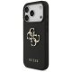 Guess iPhone 17 Pro vāciņš Grained Big 4G & Classic Logo, melns
