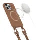 Tech-Protect iPhone 15 Pro vāciņš MagNecklace MagSafe, brūns