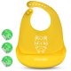 Ricokids Silicone Bib with Pocket, Yellow
