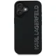 Чехол Karl Lagerfeld HC 3D Rubber Elongated Glitter для iPhone 16, черный