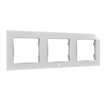 Shelly Frame3White Triple Switch Frame, White