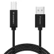 Wozinsky WKDDY4S USB-A - USB-B kabelis 480 Mb/s, 1 m, melns