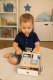 Ecotoys koka kases aparāts bērniem ar skeneri un naudu