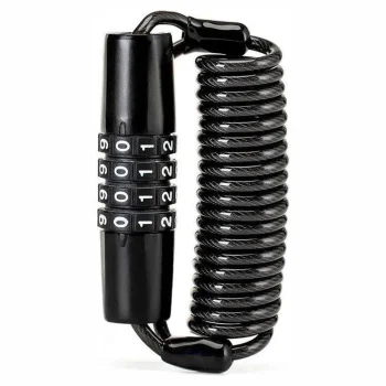 Rockbros T609 velosipēda saslēdzējs ar kodu, 1.5 m, melns