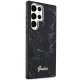 Guess Samsung Galaxy S23 Ultra S918 жесткий чехол Marble черный