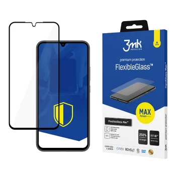 Гибридное защитное стекло 3mk FlexibleGlass Max для Samsung Galaxy A34 5G, черное