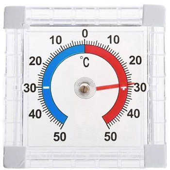 Ārējais loga termometrs pašlīmējošs logs | Self-adhesive window external round thermometer