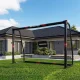 Futbola vārti ar tīklu 240x160x85 cm MOVEPRO