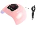 Jaudīga UV LED nagu lampa 54W gēla lakām, 18 diodes, USB, rozā