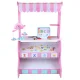 Bērnu Rotaļu Koka Tirgus Lete Veikals ar Svariem, Rozā | Kids Wooden Market Stall