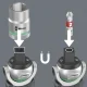 Ratchet and Bit Set Wera 8009 Zyklop Pocket Imperial Set 2, 18 Pieces