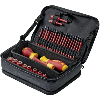 Wiha 7209NK-2002 slimVario Electric Screwdriver and Bit Set, 32 Pieces