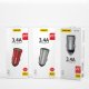 Dudao 3,4A Universal Smart Car Charger 2x USB, Silver