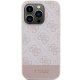 Чехол Guess 4G Stripe Collection для iPhone 15 Pro - розовый