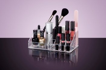 Kosmētikas Bižutērijas un Rotaslietu Organaizers Organizators Kaste, 16 nodalījumi | Cosmetic Makeup Organizer