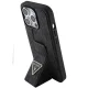Guess iPhone 15 Pro Max vāciņš Grip Stand 4G Triangle Strass, melns
