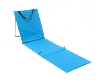 Saliekams Pludmales Piknika Atpūtas Krēsls + Soma, Zils | Folding Beach Picnic Lounge Chair + Bag