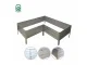 Высокая грядка Klasika Garden L-образная, оцинкованная, 150x150 см