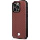 BMW ādas vāciņš iPhone 14 Pro BMHMP14L22RFGR Bordo