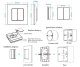 2-Zone RF Remote Control PF1-2 Wall Switch Single Color LED Strips