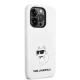Karl Lagerfeld iPhone 14 Pro Max vāciņš Silicone Choupette MagSafe, balts