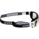 Uvex pheos cx2 sonic vieglas aizsargbrilles, balts/melns