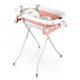 Foldable Baby Bathtub with Stand, Thermometer & Insert Ricokids RK-287, white-pink