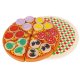 Koka picas rotaļa ar piederumiem, 21 cm | Wooden pizza play set with accessories