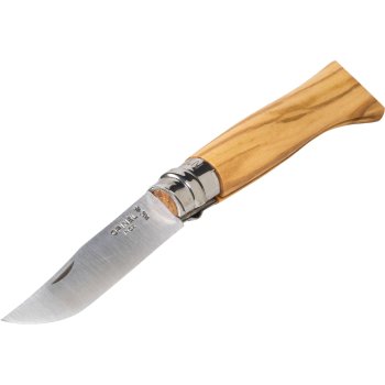 Opinel No. 08 Pocket Knife, Olive Wood