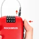 Велосипедный замок Rockbros 32420981001 с выдвижным тросом, красный