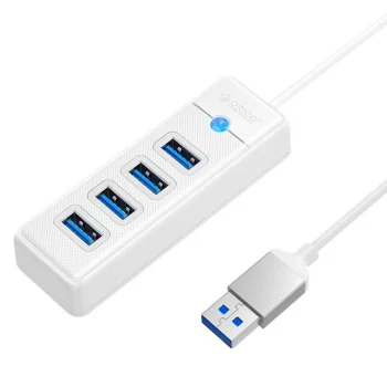 USB-хаб Orico PW4U-U3 на 4 порта USB 3.0, белый