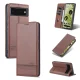 Google Pixel 6 Pro AZNS Leather Stand Case Cover with Card Slots, Coffee | Чехол для Телефона...