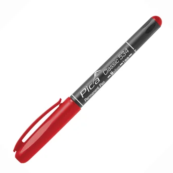 Permanentais marķieris Pica Permanent-Pen M 534/40, 1,0 mm, sarkans